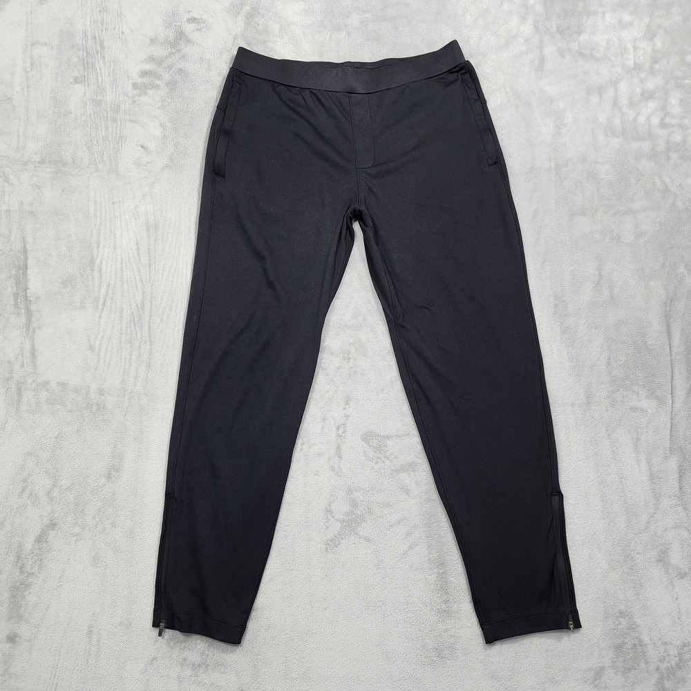Mondetta Pants Mens M Black Outdoor Project Track Jogger Zip Hem Gym Running